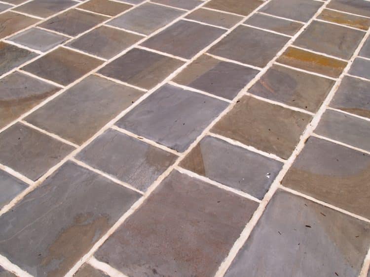 Slate patio